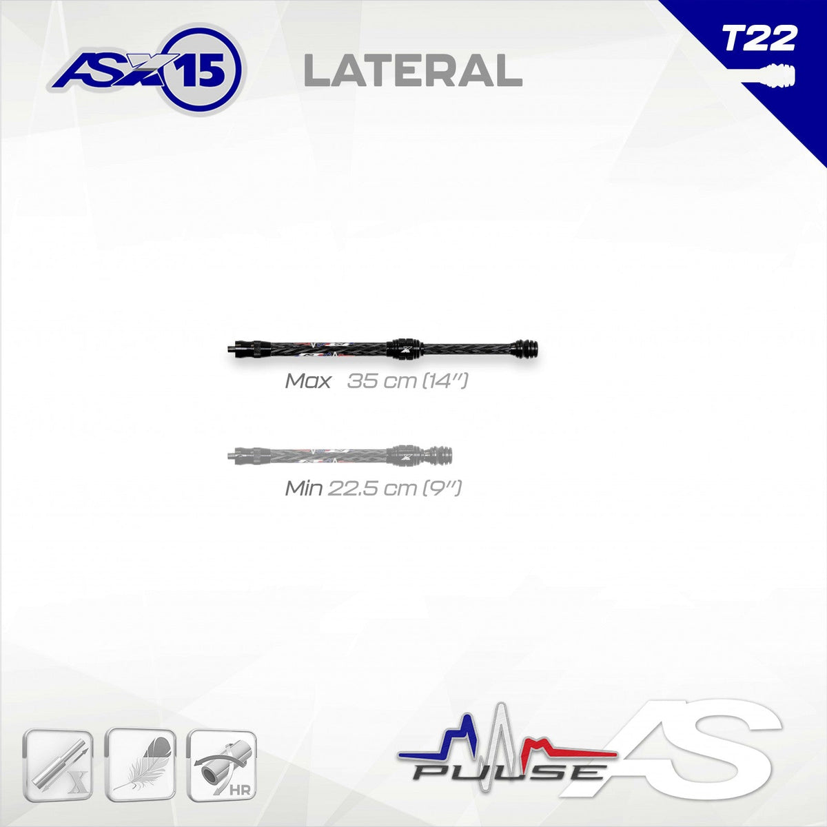 Arc Systeme Pulse SIDE AS X15 T22  22.5 (10in) - 35 (14in)