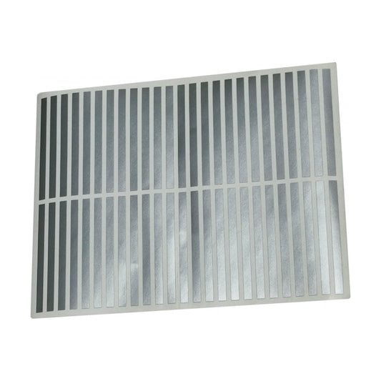Alternative Kurly Vanes - Lining Stripes - Silver (pk/50)